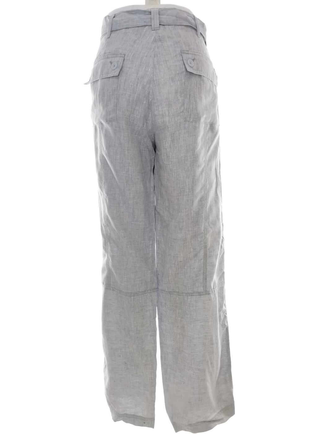 Eddie Bauer Rozmiar 42 Kolor Niebieski Spodnie Casual Materiał Len 100%