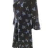 Dorothy perkins Rozmiar 42 Kolor Czarny Okrągły dekolt Sukienka Sweterkowa Rękaw 3/4 Do Kolan