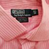 Polo Ralph Lauren Rozmiar 15.5 (39) Kolor Różowy Pasy Kołnierz Męska Koszula Elegancka Długi rękaw Materiał Bawełna 100%