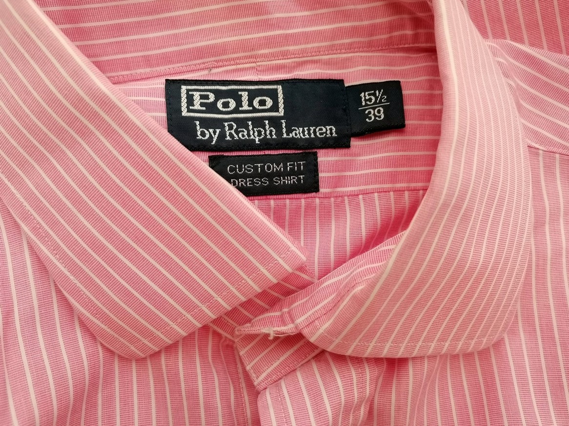 IMG_20210519_141712.jpg Polo Ralph Lauren Rozmiar 15.5 (39) Kolor Różowy Pasy Kołnierz Męska Koszula Elegancka Długi rękaw Materiał Bawełna 100%