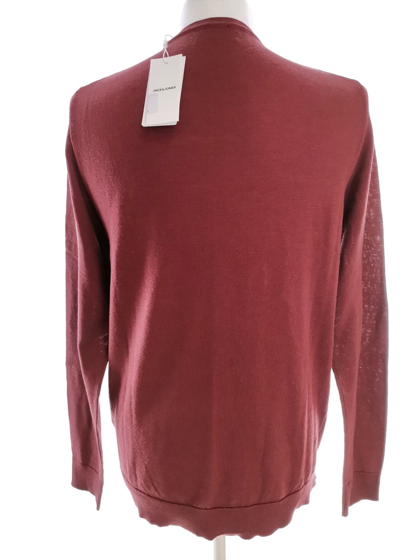 IMG_20210519_143329.jpg Jack & jones Rozmiar L Kolor Brązowy Męski Sweter Długi rękaw Materiał Wełna 100%