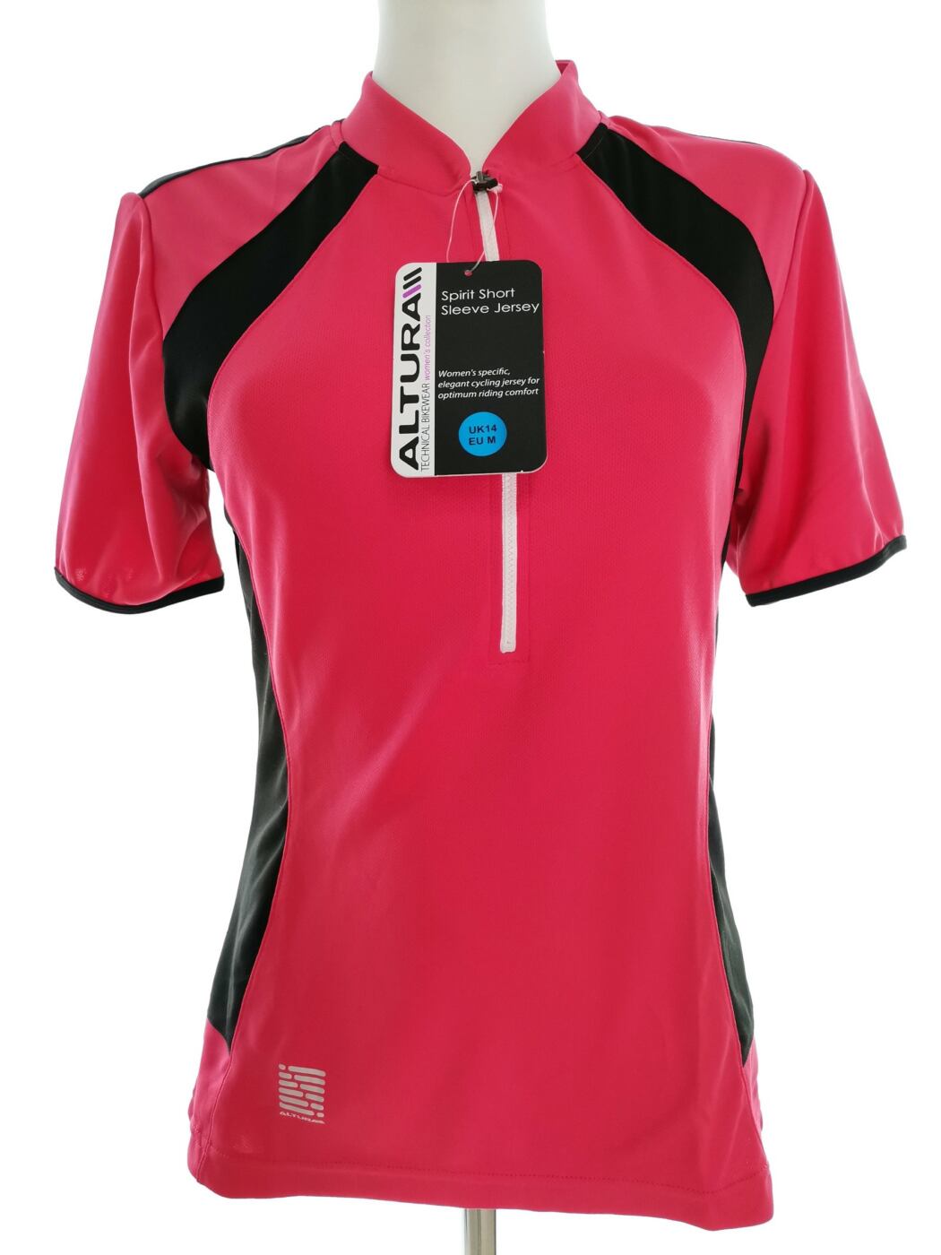 ALTURA technical bikewear Rozmiar 14 (42) Kolor Różowy Kołnierz Koszulka Polo Krótki rękaw