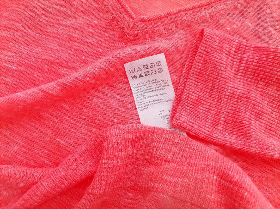 IMG_20210520_111258_r1.jpg Mint Velvet Rozmiar S Kolor Pomarańczowy W serek Sweter Długi rękaw Materiał Akryl