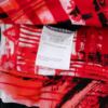 Hanna Rozmiar XL Kolor Czerwony Okrągły dekolt Sukienka Sweterkowa Rękaw 3/4 Midi Materiał Wiskoza