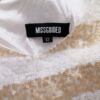 Missguided Rozmiar 12 (40) Kolor Biały Pasy Dekolt U Tunika Bluzka Bezrękawnik