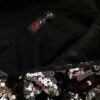KAIFA Rozmiar 34/36 Kolor Czarny W serek Sukienka Bodycon Bezrękawnik Do Kolan