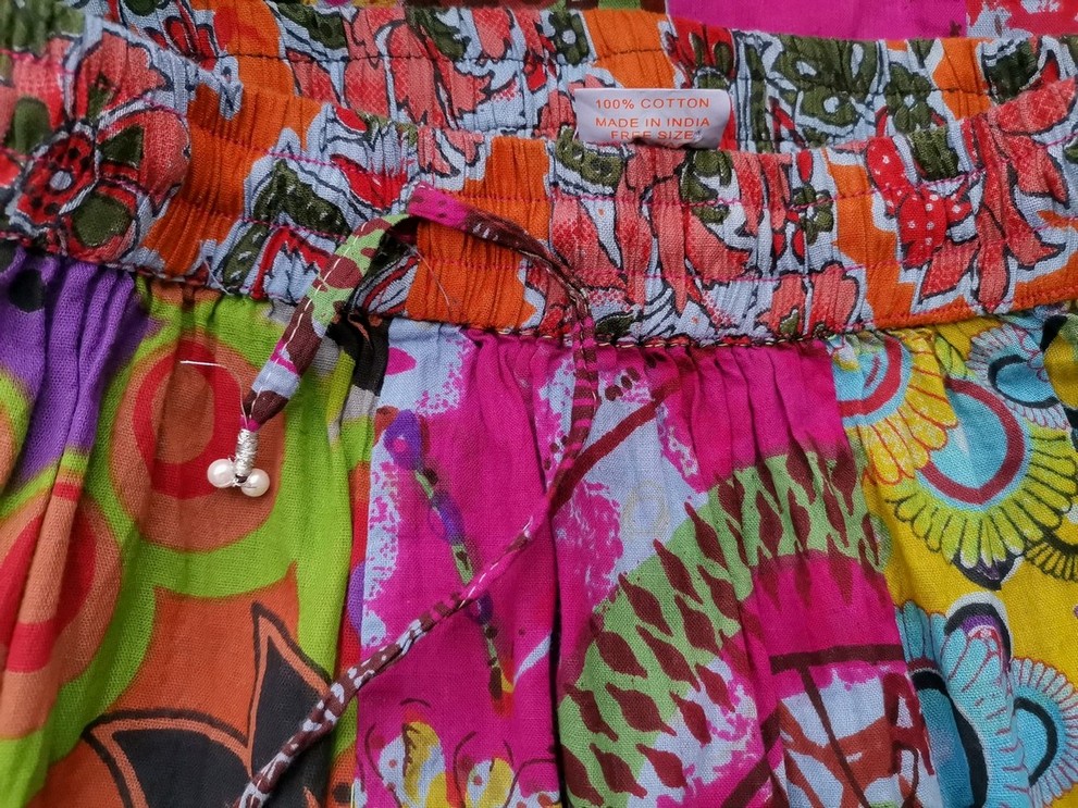 IQRA Rozmiar FREE SIZE (38) Kolor Kolorowa Spodnie Alladynki Materiał Bawełna 100%