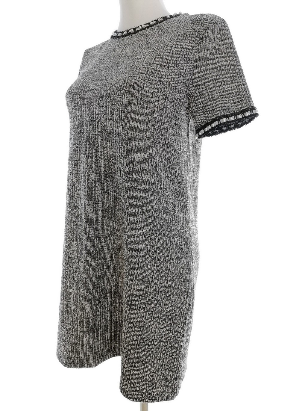 Zara Rozmiar S Kolor Szary Crew Neck Sukienka Sweterkowa Krótki rękaw Krótka Zara Rozmiar S Kolor Szary Crew Neck Sukienka Sweterkowa Krótki rękaw Krótka