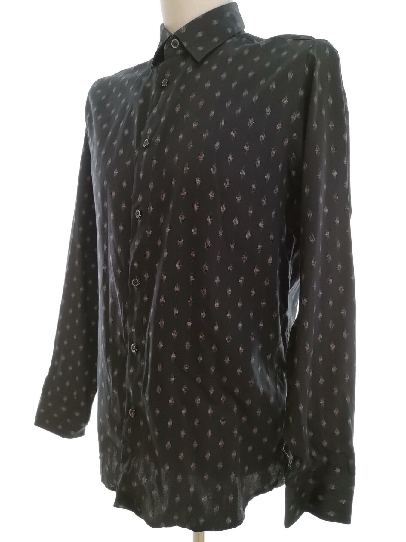 IMG_20210521_140652.jpg Ted Baker Rozmiar 4 (XL) Kolor Granatowy Kołnierz Męska Koszula Casual Długi rękaw Materiał Bawełna 100%