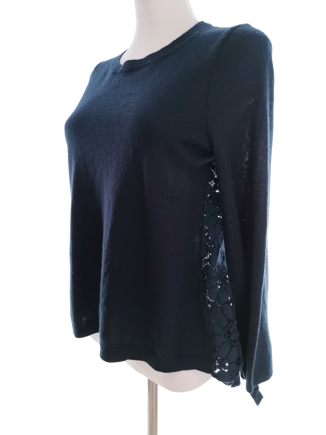 IMG_20210524_122709.jpg Rozmiar S Kolor Granatowy Crew Neck Sweter Długi rękaw Materiał Akryl