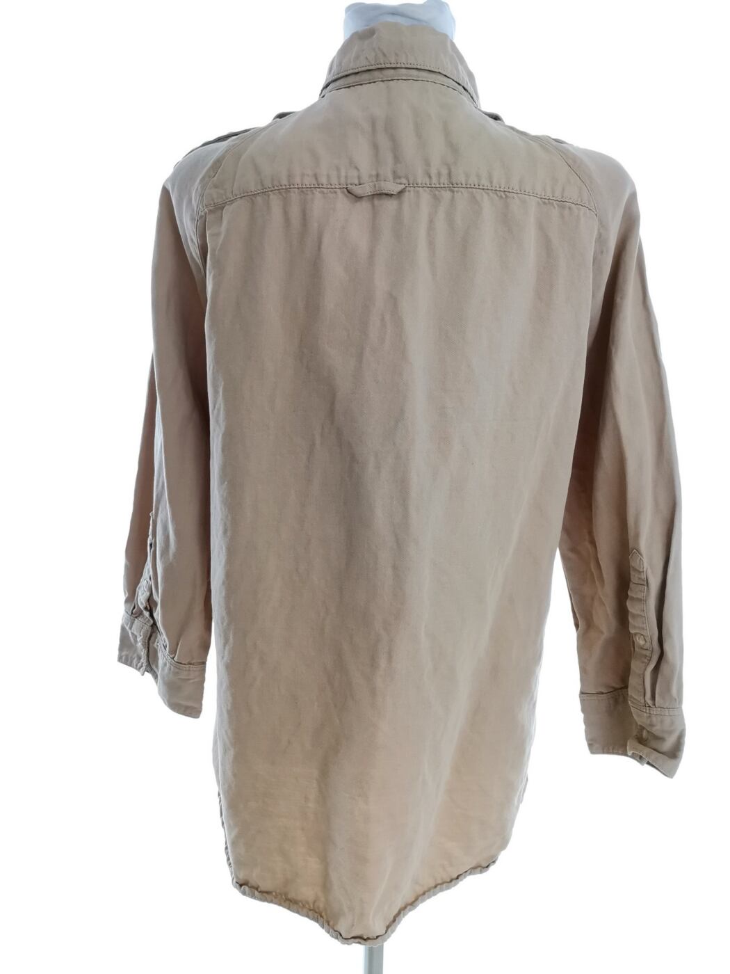 Peak performance Rozmiar XL Kolor Beżowy Kołnierz Tunika Zapinana Bluzka Rękaw 3/4 Materiał Bawełna Peak performance Rozmiar XL Kolor Beżowy Kołnierz Tunika Zapinana Bluzka Rękaw 3/4 Materiał Bawełna