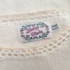 Daisy Rozmiar ONE SIZE (44) Kolor Kremowy Crew Neck Długi Sweter Tunika Długi rękaw Materiał Ramie Cienka dzianina