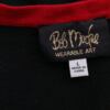 Bob Mackie Rozmiar L Kolor Czarny W serek Długi Zapinany Kardigan Długi rękaw Materiał Bawełna Cienka dzianina
