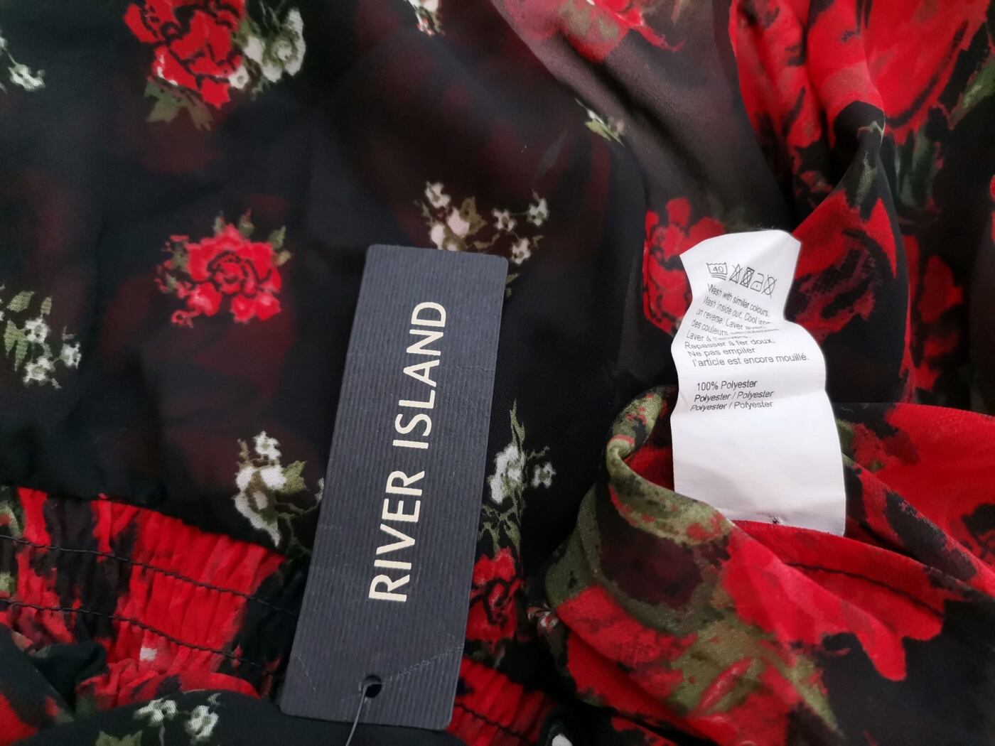 River island Rozmiar 12 (40) Kolor Czarny Odkryte Ramiona Sukienka Blouson Bezrękawnik Do Kolan River island Rozmiar 12 (40) Kolor Czarny Odkryte Ramiona Sukienka Blouson Bezrękawnik Do Kolan