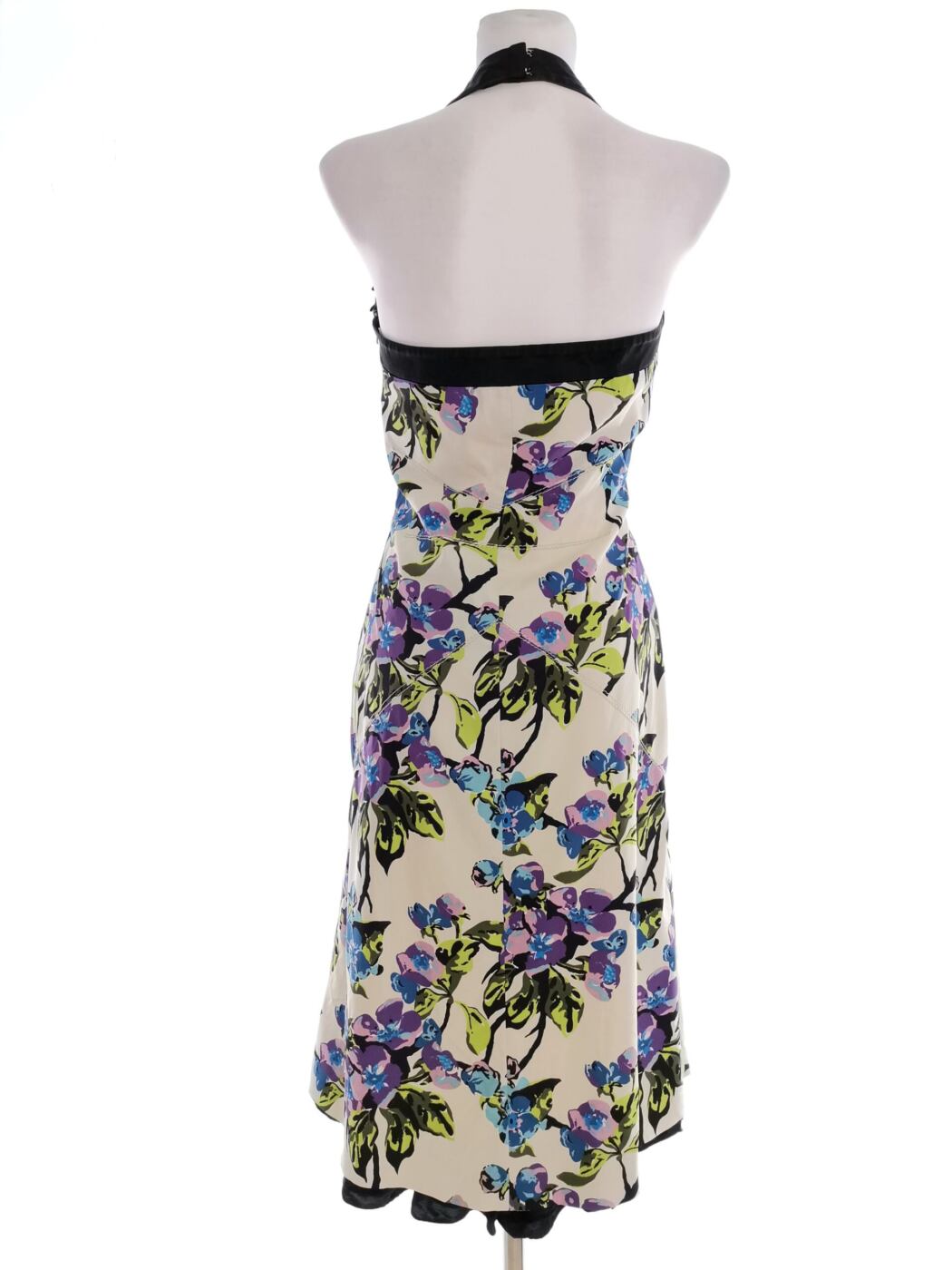 Karen MILLEN Rozmiar 10 (38) Kolor Kremowy Halter Sukienka Maxi Bezrękawnik Długa Karen MILLEN Rozmiar 10 (38) Kolor Kremowy Halter Sukienka Maxi Bezrękawnik Długa