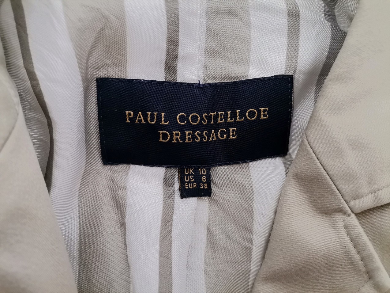 IMG_20210525_140031.jpg Paul Costelloe Rozmiar 10 (38) Kolor Perłowy Kołnierz Żakiet z zapięciem Krótki rękaw Materiał Bawełna