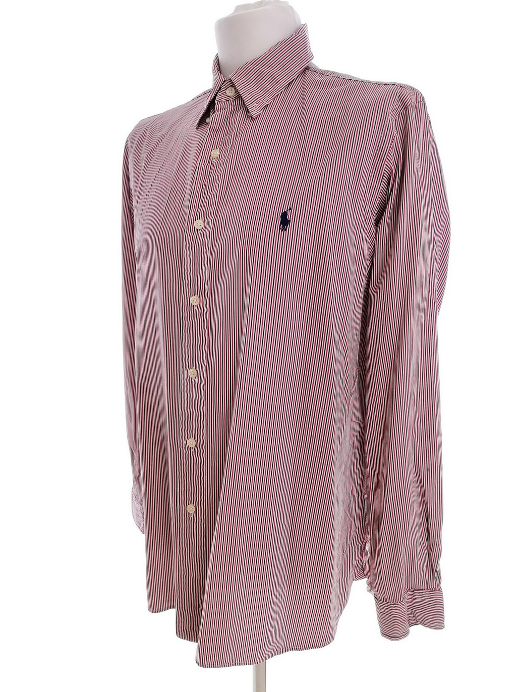 IMG_20210526_135747.jpg Polo Ralph Lauren Rozmiar 16.5 (42) Kolor Czerwony Pasy Kołnierz Męska Koszula Elegancka Długi rękaw Materiał Bawełna 100%