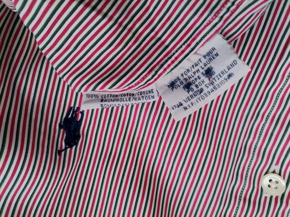 IMG_20210526_135846.jpg Polo Ralph Lauren Rozmiar 16.5 (42) Kolor Czerwony Pasy Kołnierz Męska Koszula Elegancka Długi rękaw Materiał Bawełna 100%