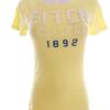 ABERCROMBIE & FITCH Rozmiar S Kolor Żółty Crew Neck T-Shirt Krótki rękaw Materiał Bawełna