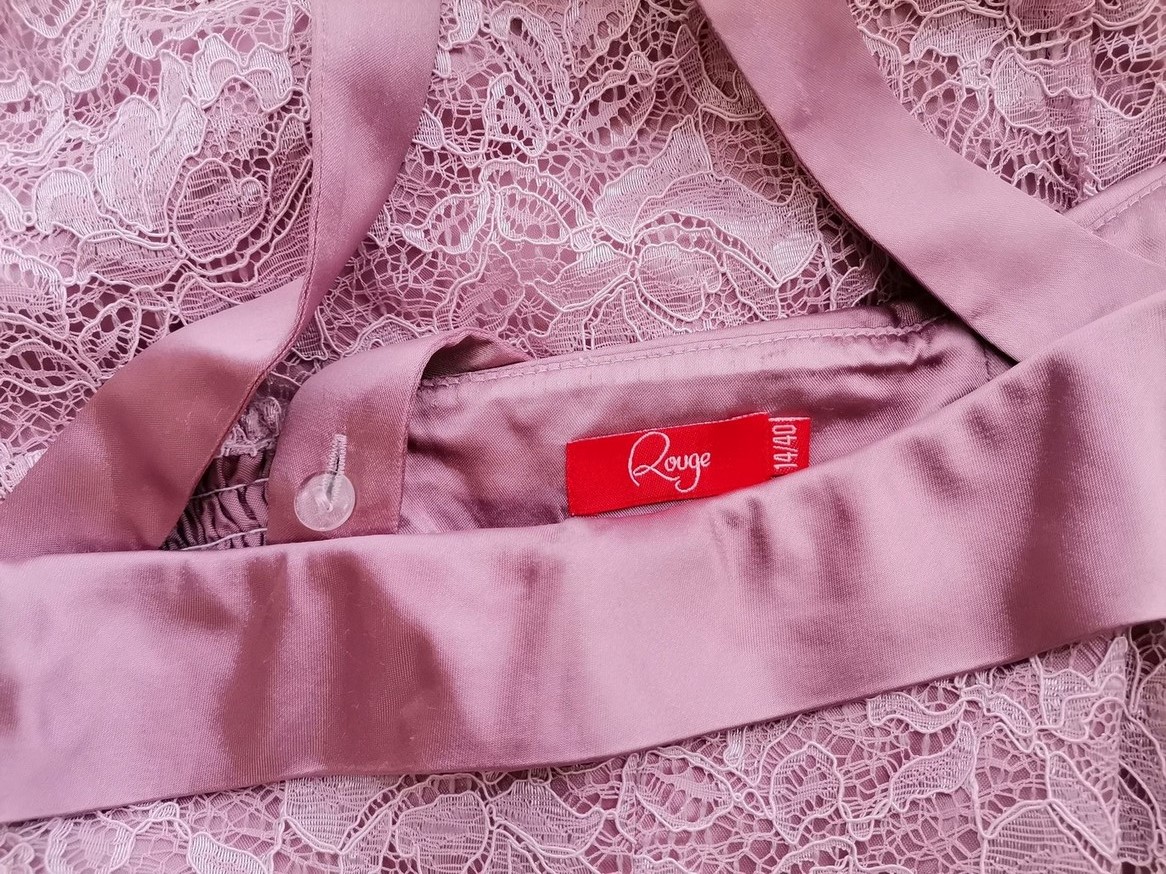 Rouge Rozmiar 14 (40) Kolor Lawendowy Kwadratowy dekolt Suknia Balowa Sukienka Wieczorowa Bezrękawnik Midi Rouge Rozmiar 14 (40) Kolor Lawendowy Kwadratowy dekolt Suknia Balowa Sukienka Wieczorowa Bezrękawnik Midi
