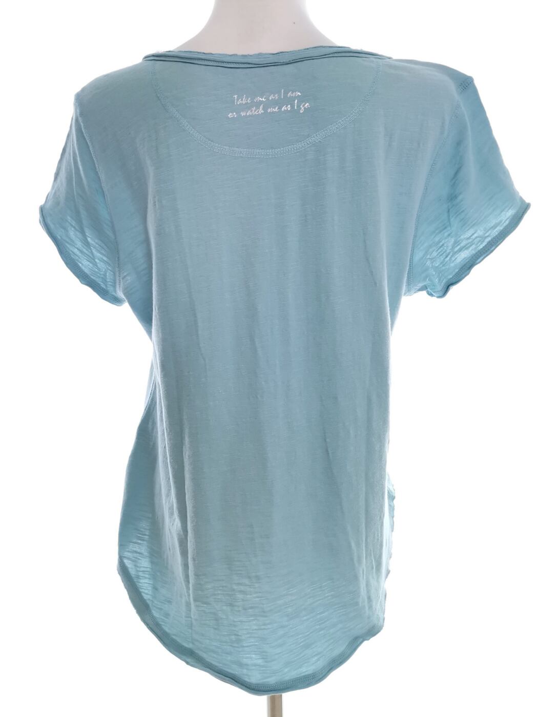 IMG_20210526_152247.jpg Rabalder Rozmiar S Kolor Niebieski Split Crew Neck T-Shirt Krótki rękaw Materiał Bawełna 100%