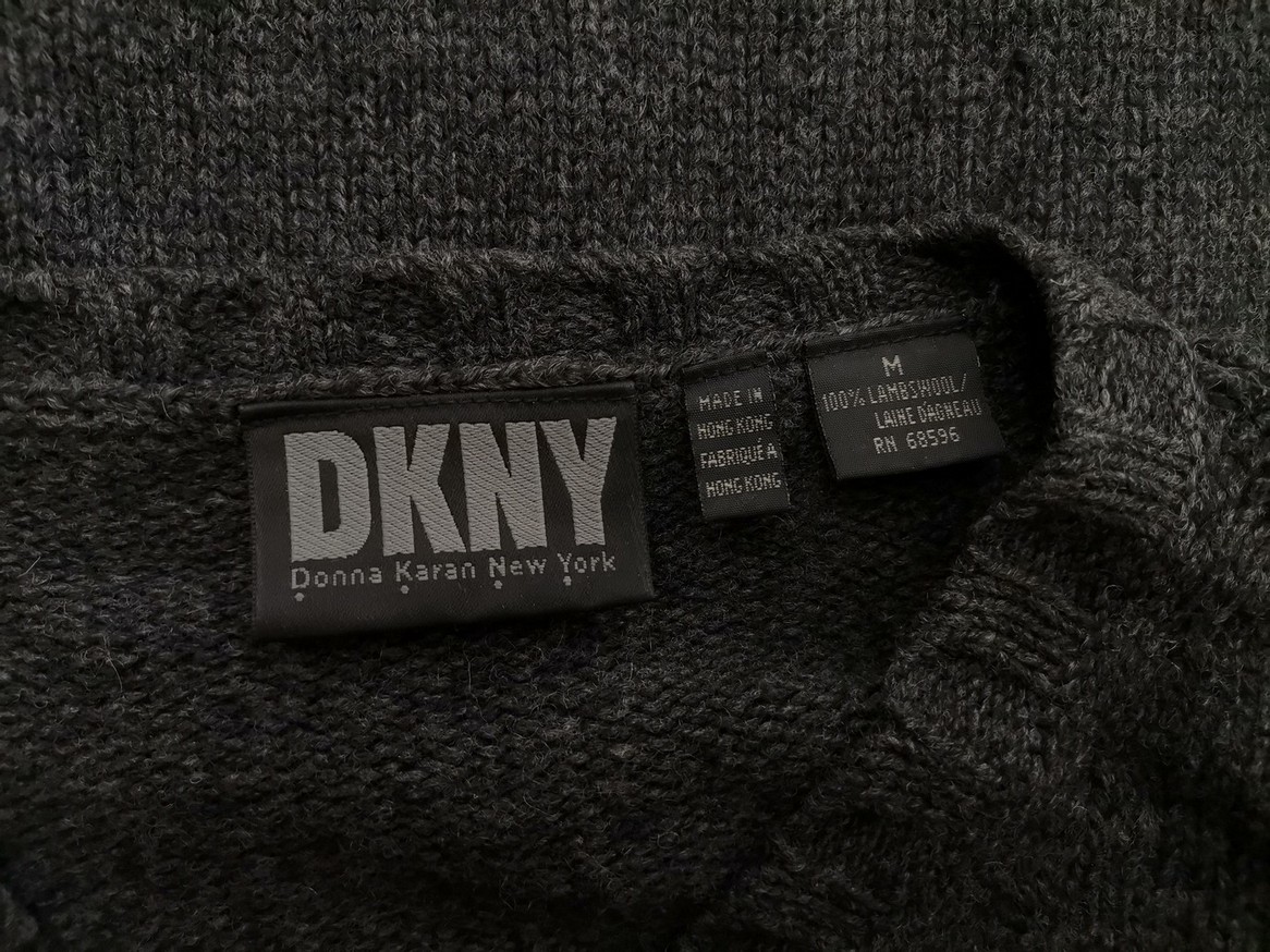 IMG_20210527_114507.jpg Dkny Rozmiar M Kolor Szary Męski Sweter Długi rękaw Materiał Wełna Jagnięca 100%