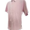 Ted Baker Rozmiar 5 (XXL) Kolor Lawendowy Pasy Kołnierz Męska Koszula Casual Krótki rękaw Materiał Bawełna