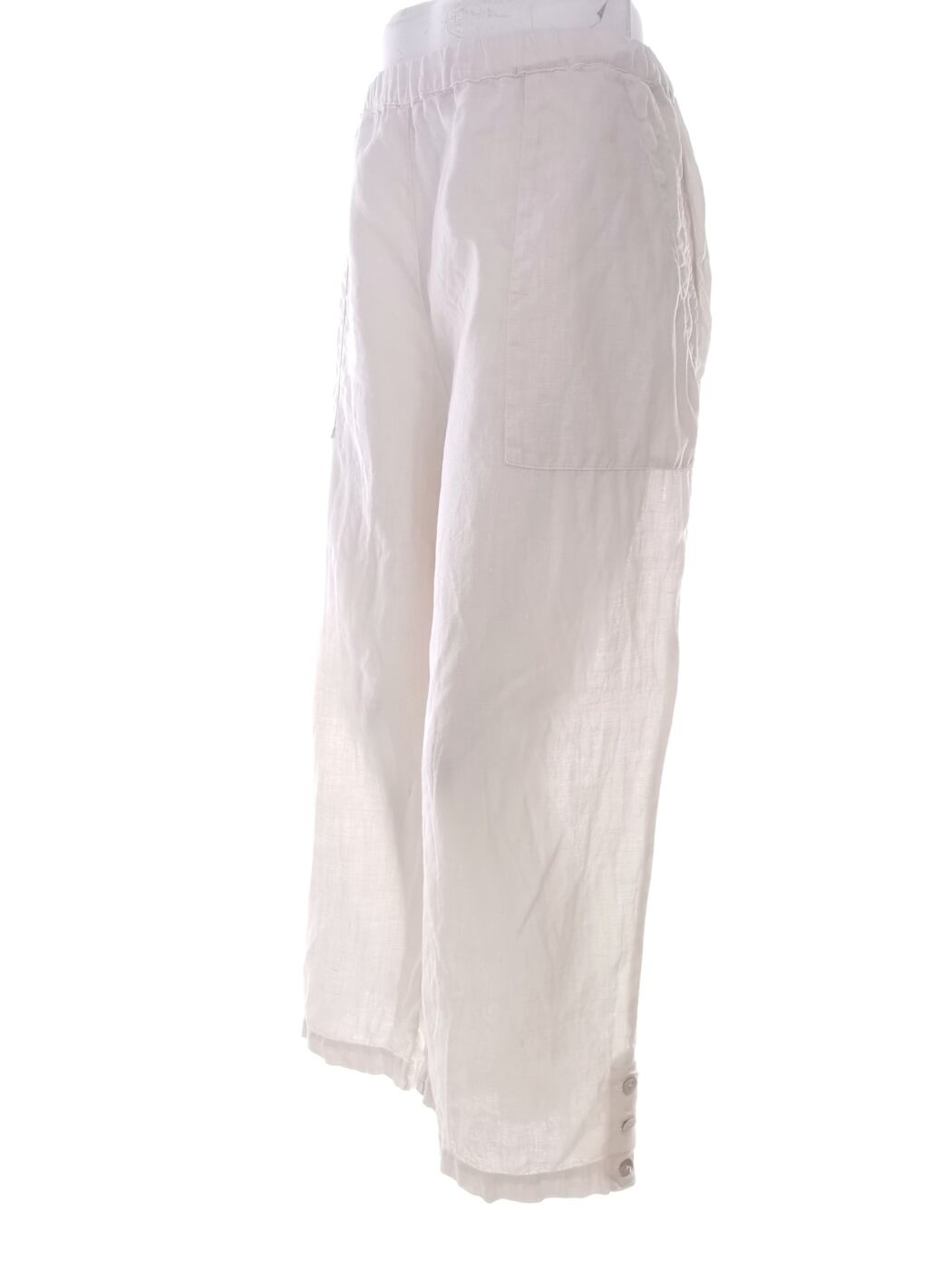 IMG_20210527_141244.jpg Rozmiar ONE SIZE (42/44) Kolor Kremowy Spodnie Casual Materiał Len 100%