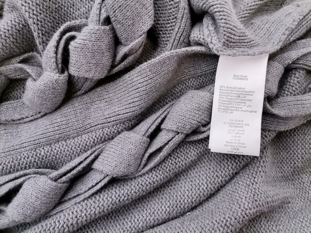 IN WEAR Rozmiar M Kolor Szary Okrągły dekolt Długi Zapinany Kardigan Płaszcz Rękaw 3/4 Materiał Bawełna IN WEAR Rozmiar M Kolor Szary Okrągły dekolt Długi Zapinany Kardigan Płaszcz Rękaw 3/4 Materiał Bawełna