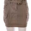 Pull and Bear Rozmiar 36 Kolor Khaki Spódnica Mini Krótka Materiał Bawełna