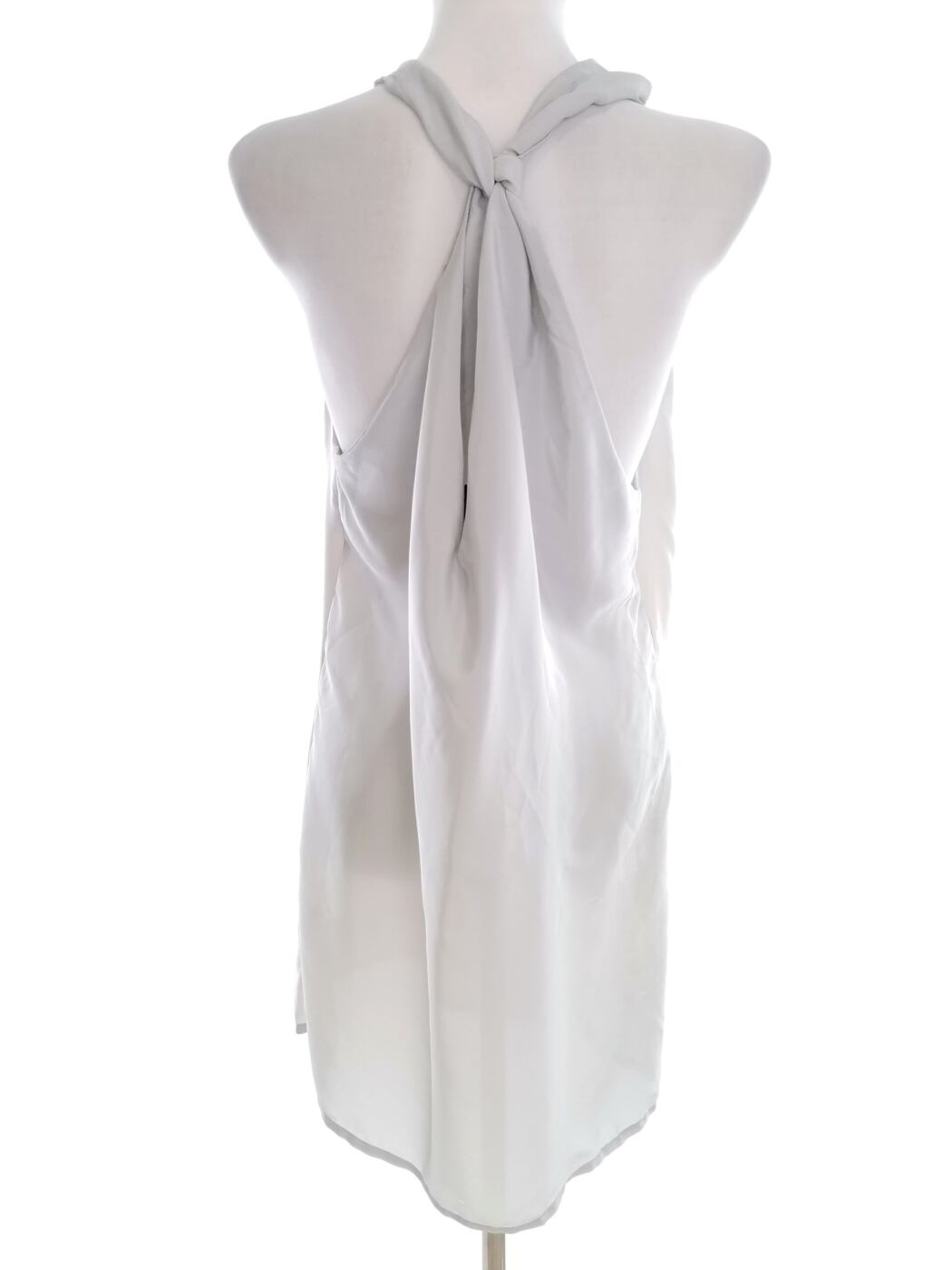 Vero moda Rozmiar M Kolor Szary Halter Sukienka A-Line Bezrękawnik Do Kolan Vero moda Rozmiar M Kolor Szary Halter Sukienka A-Line Bezrękawnik Do Kolan