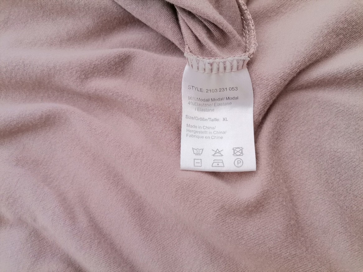 Day Birger Et Mikkelsen Rozmiar XL Kolor Szary W serek Sukienka A-Line Rękaw 3/4 Midi Materiał Modal Day Birger Et Mikkelsen Rozmiar XL Kolor Szary W serek Sukienka A-Line Rękaw 3/4 Midi Materiał Modal