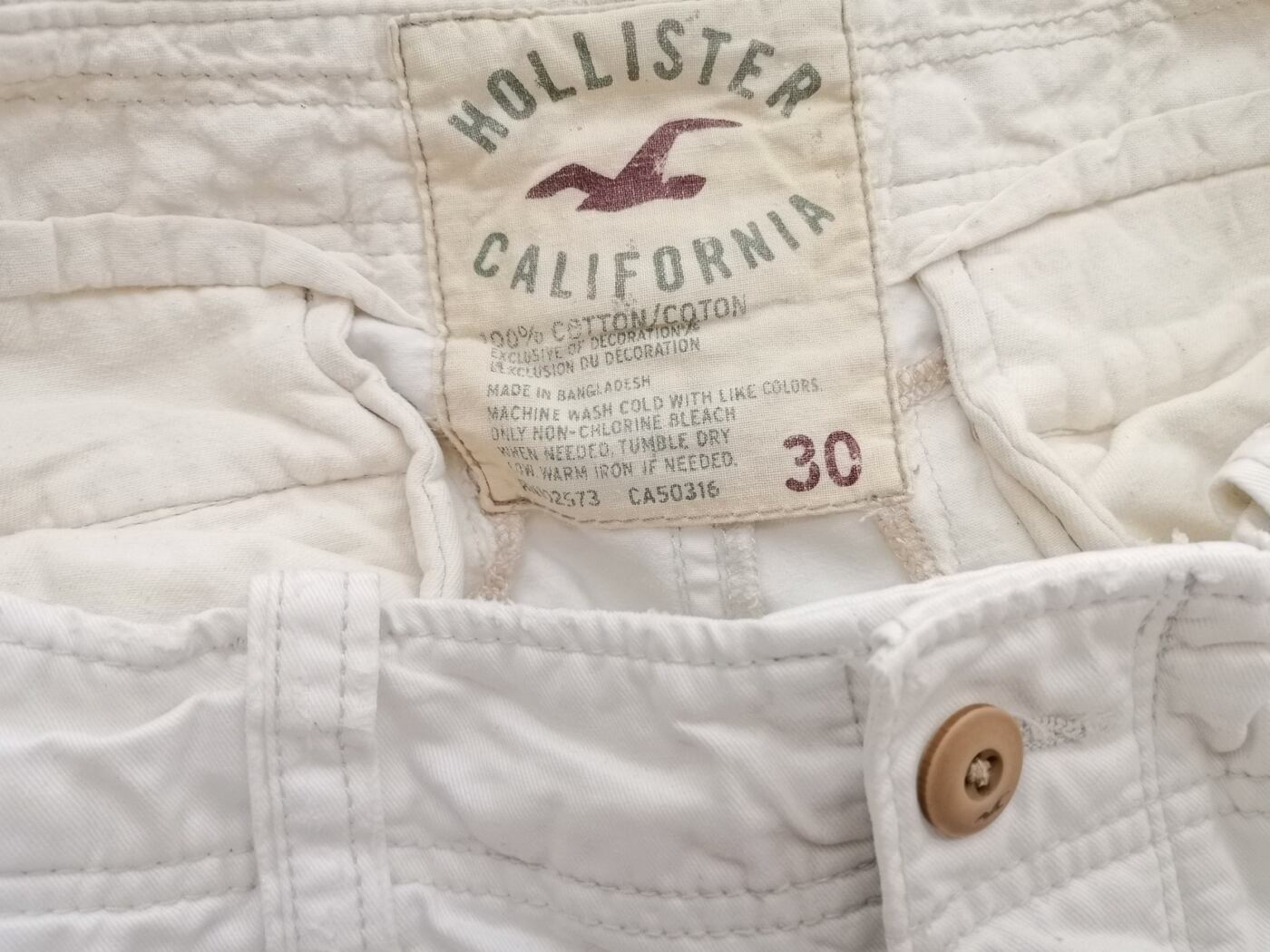 IMG_20210531_141326.jpg Hollister Rozmiar 30 Kolor Kremowy Materiał Bawełna 100%