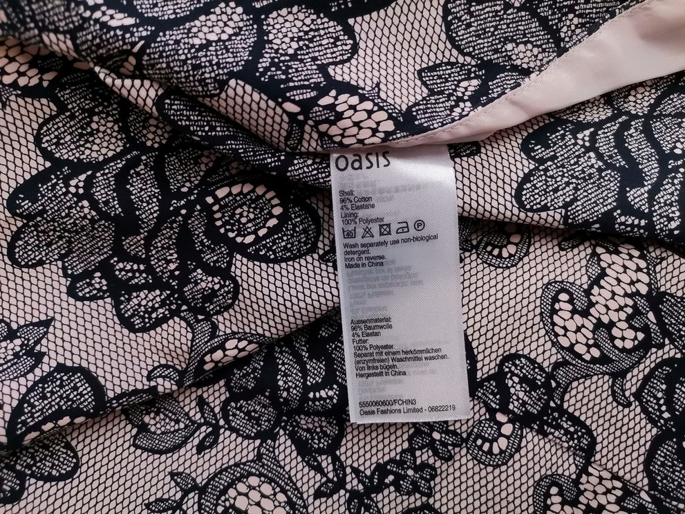 Oasis Rozmiar 8 (34) Kolor Beżowy Kwadratowy dekolt Sukienka Sheath Bezrękawnik Do Kolan Materiał Bawełna Oasis Rozmiar 8 (34) Kolor Beżowy Kwadratowy dekolt Sukienka Sheath Bezrękawnik Do Kolan Materiał Bawełna