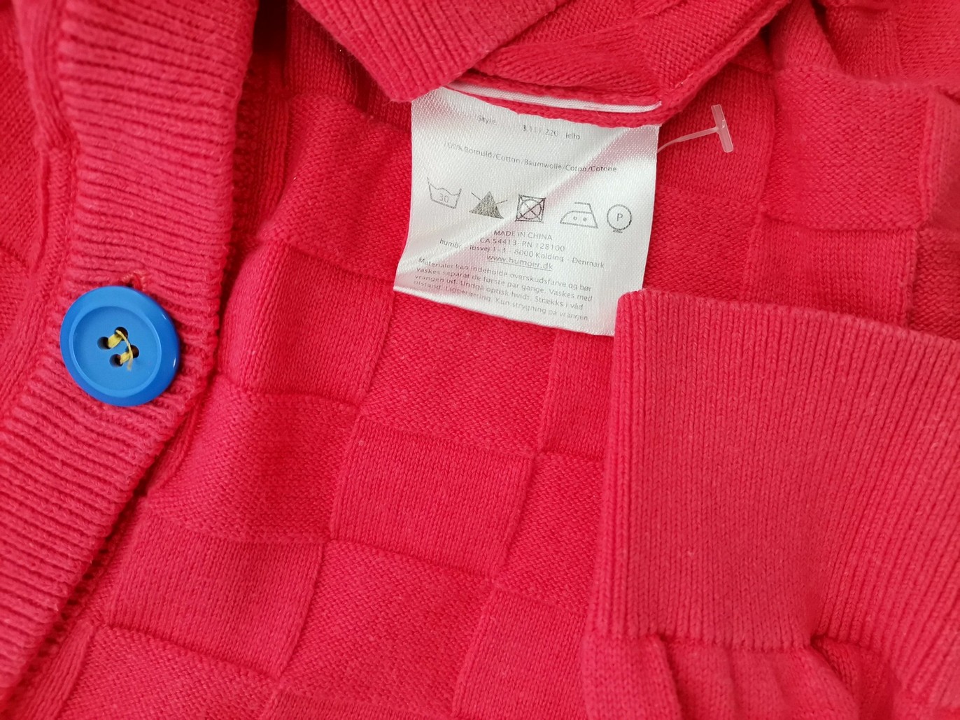 IMG_20210601_110239.jpg Humor Rozmiar L Kolor Czerwony Męski Sweter Rozpinany Długi rękaw Materiał Bawełna 100%