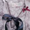 Odd molly Rozmiar 1 (36) Kolor Fioletowy Damask Paisley Split Crew Neck Bluzka Rękaw 3/4 Materiał Bawełna 100%