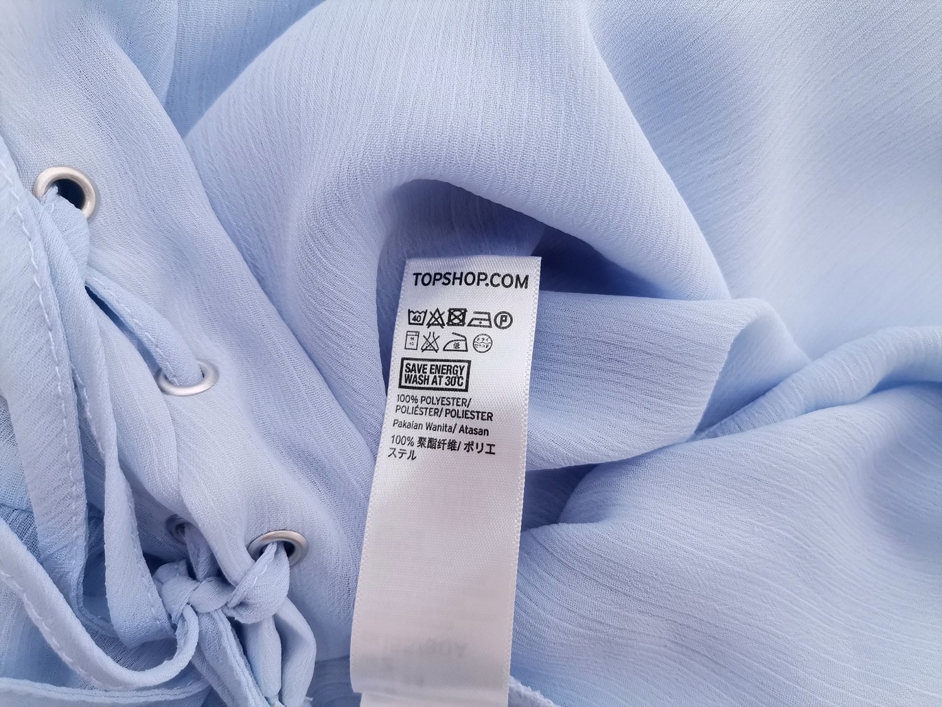 IMG_20210602_122715.jpg Topshop Rozmiar 34 Kolor Niebieski W łódkę Bluzka Rękaw 3/4