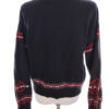 Vintage Rozmiar 38/40 Kolor Czarny Crew Neck Sweter Długi rękaw Cienka dzianina