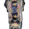 River island Rozmiar 14 (42) Kolor Czarny Pasy Crew Neck Tunika Bluzka Krótki rękaw
