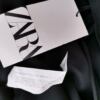 Zara Rozmiar M Kolor Czarny Głęboki Serek Bluzka Bezrękawnik Materiał Wiskoza 100%
