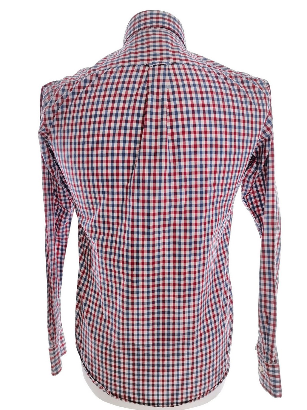Gant Rozmiar 170cm 15years (S) Kolor Niebieski Krata Kołnierz Męska Koszula Casual Długi rękaw Materiał Bawełna 100%