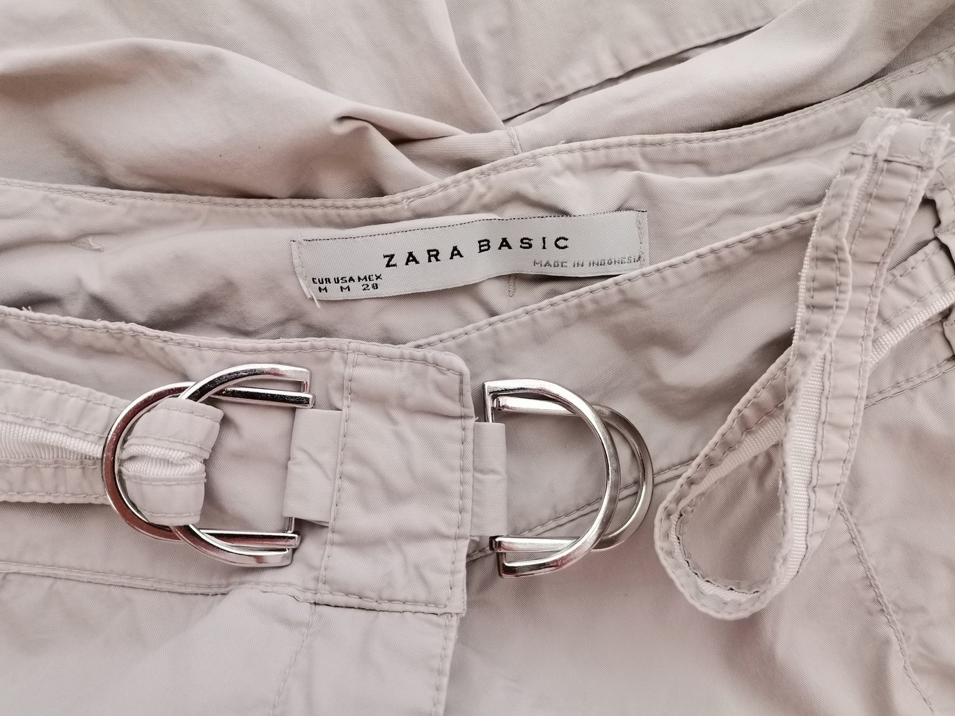 IMG_20210607_120614.jpg ZARA BASIC Rozmiar M Kolor Szary Szorty Materiał Bawełna 100%