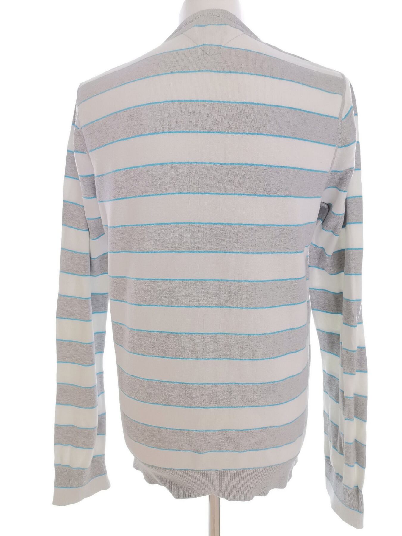 IMG_20210608_124706.jpg Hilfiger denim Rozmiar XL Kolor Szary Pasy Męski Sweter Długi rękaw Materiał Bawełna 100%