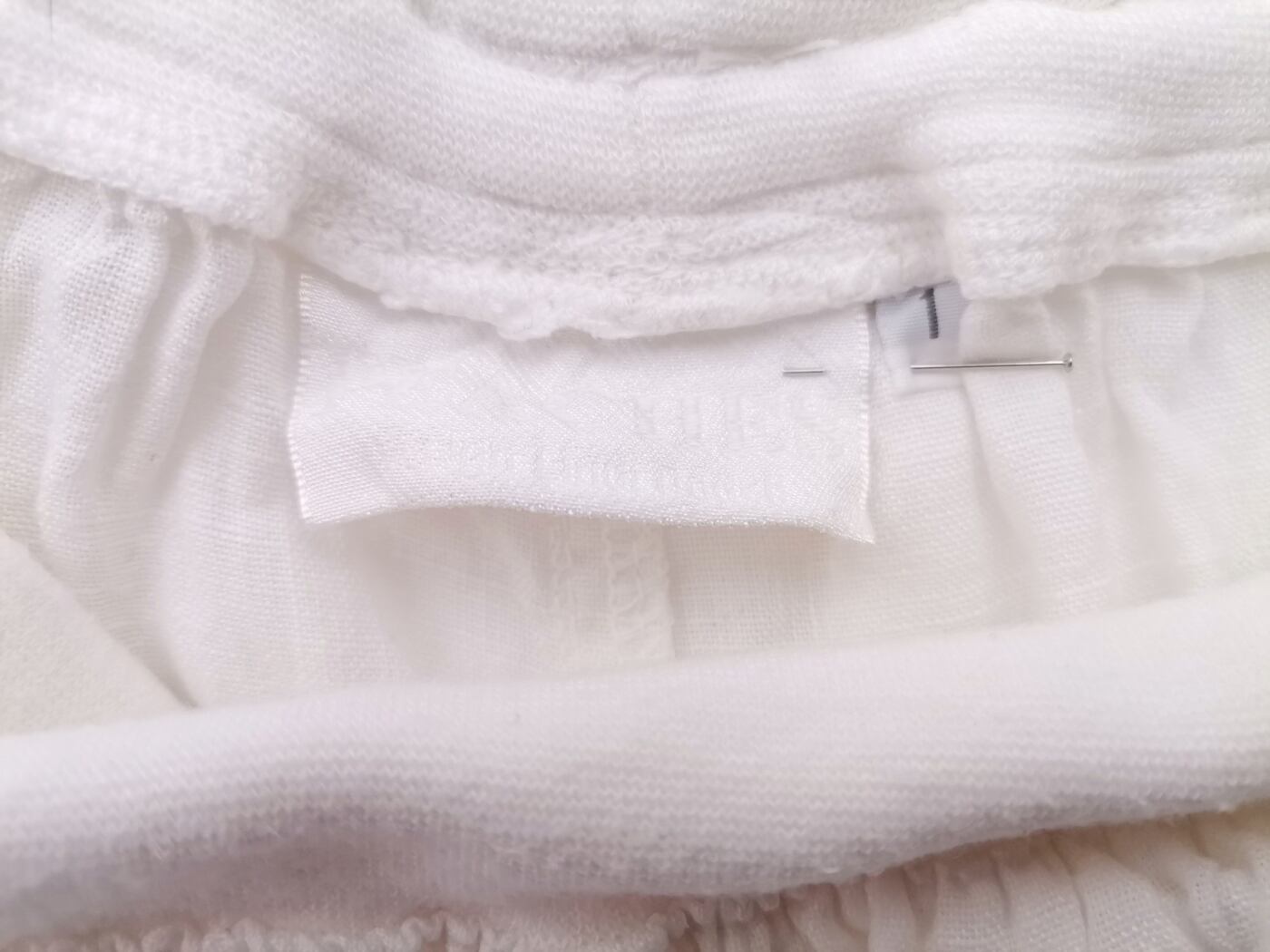 Peaches Rozmiar 1 (36) Kolor Biały Spodnie Casual Materiał Len 100%