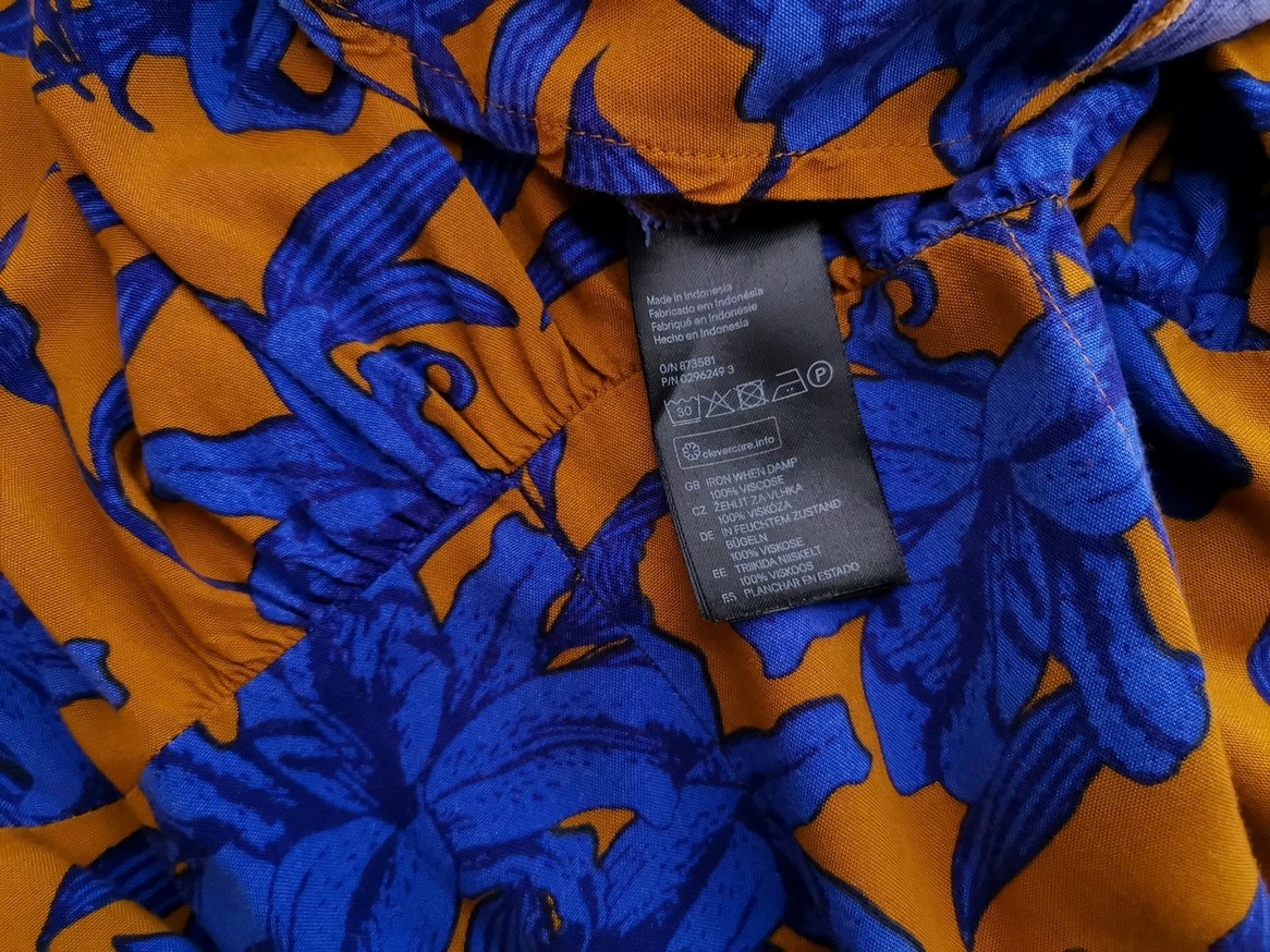 H&m Rozmiar 46 Kolor Pomarańczowy Okrągły dekolt Sukienka Prostokątna Bezrękawnik Midi Materiał Wiskoza 100% H&m Rozmiar 46 Kolor Pomarańczowy Okrągły dekolt Sukienka Prostokątna Bezrękawnik Midi Materiał Wiskoza 100%