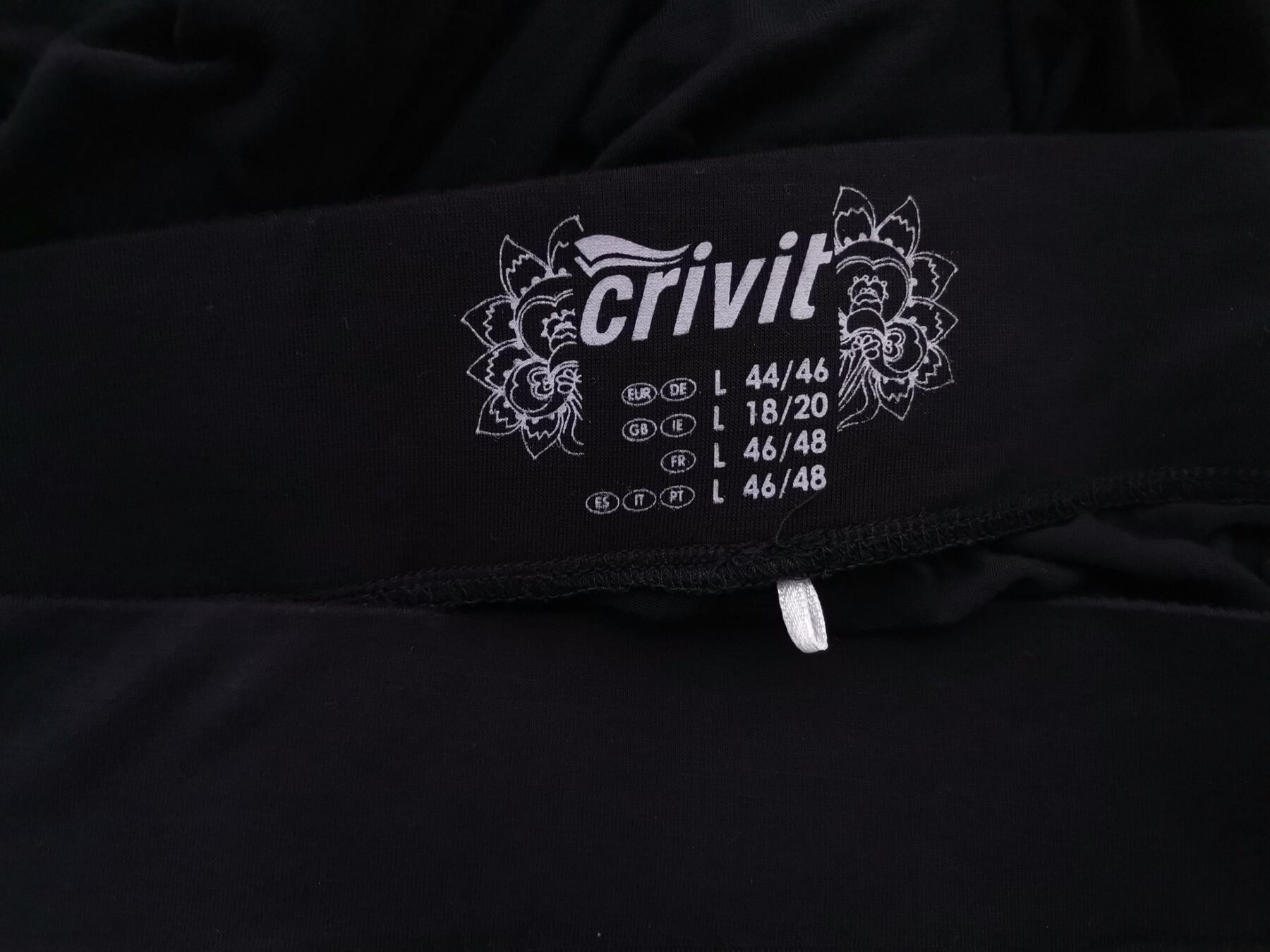 IMG_20210611_131327.jpg crivit Rozmiar L (44/46) Kolor Czarny Spodnie Casual Materiał Wiskoza