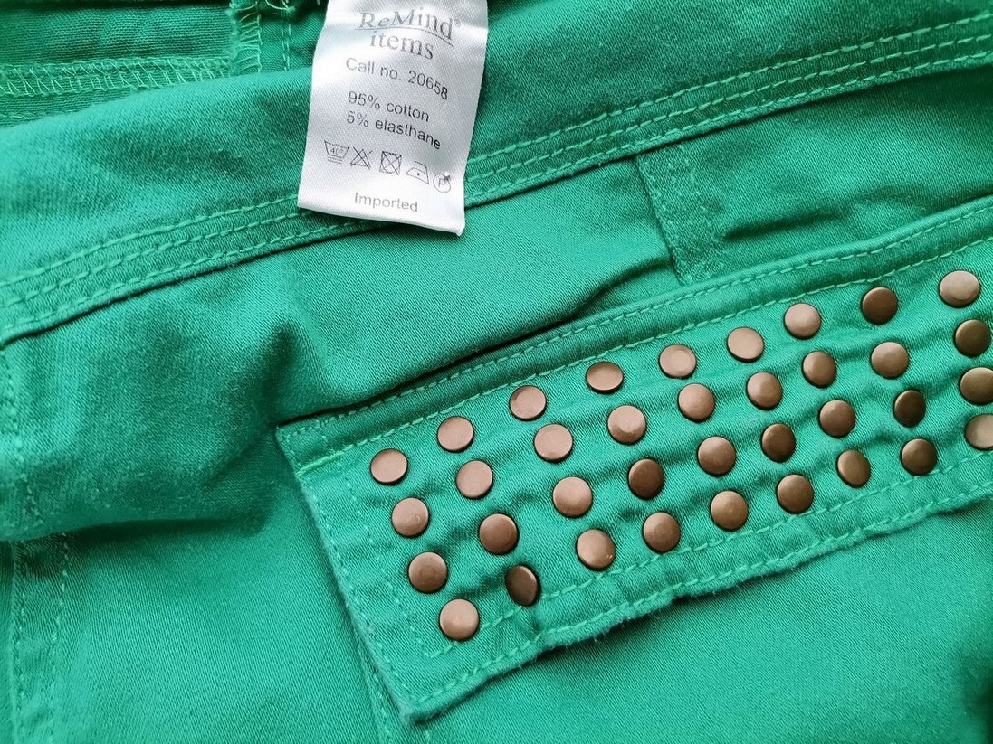 IMG_20210611_132742.jpg ReMind items Rozmiar 42 Kolor Zielony Spodnie Jeansy Materiał Bawełna