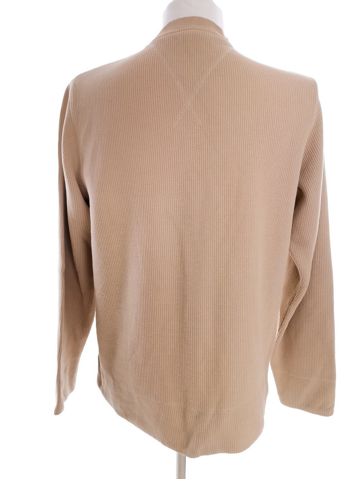 BEN SHERMAN Rozmiar 2 (M) Kolor Beżowy Męski Sweter Długi rękaw Materiał Bawełna