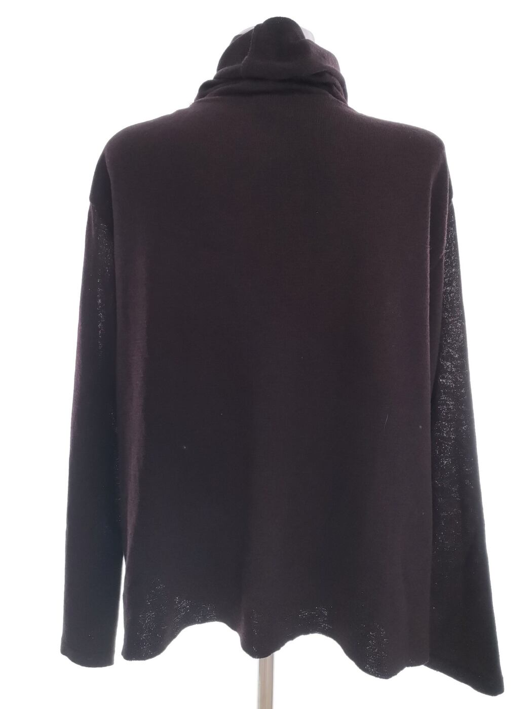 IMG_20210611_143349.jpg Crea Concept Rozmiar M Kolor Brązowy Golf Sweter Długi rękaw Materiał Wełna Merino Cienka dzianina