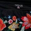 Topshop Rozmiar 36 Kolor Czarny W łódkę Tunika Bluzka Krótki rękaw Materiał Bawełna
